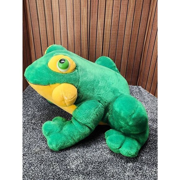 Large Retro Plush Frog #A78 - Picture 9 of 10